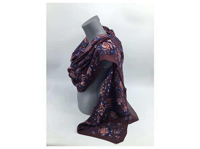 Stola in seta multicolore Burberry - vista 8