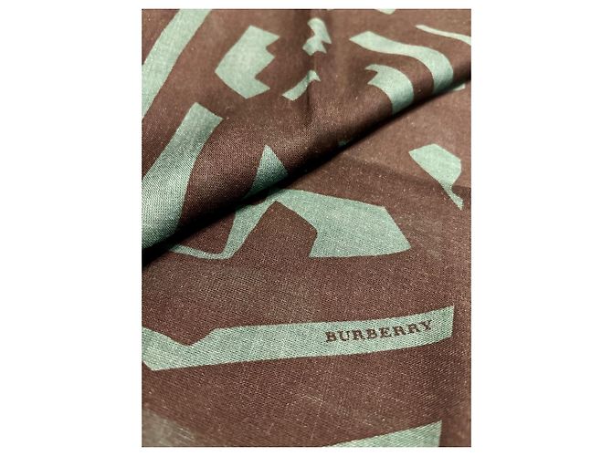 Bufanda Burberry de seda y modal con flecos Multicolor - vista 2