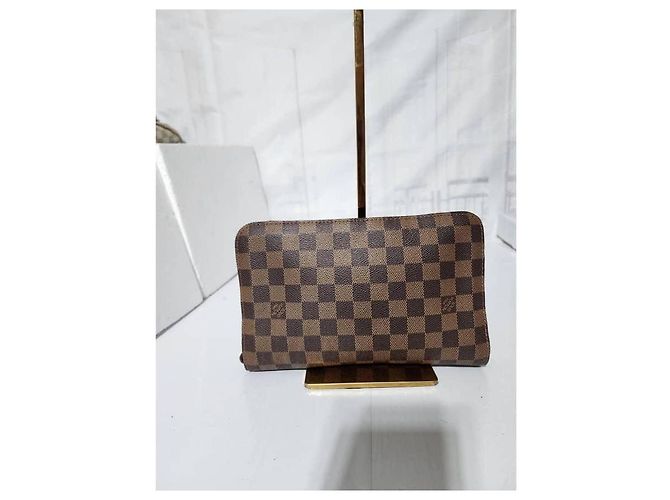 Borsa Louis Vuitton Damier Ebene Marrone - vista 3