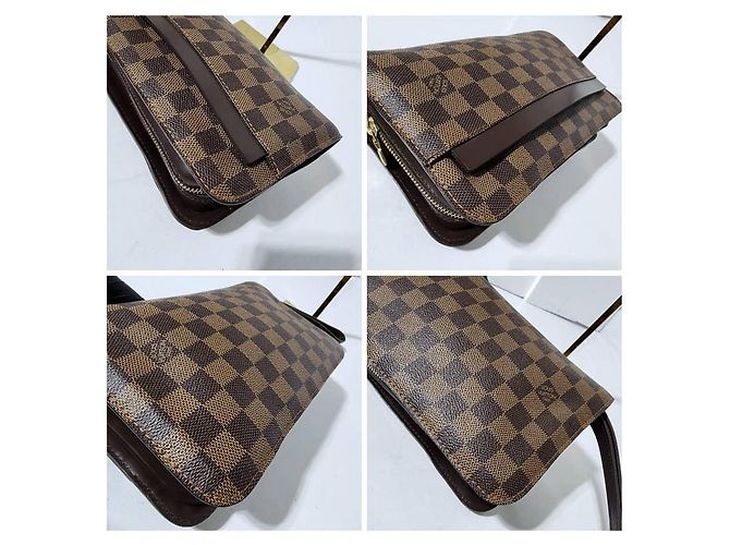 Borsa Louis Vuitton Damier Ebene Marrone - vista 6