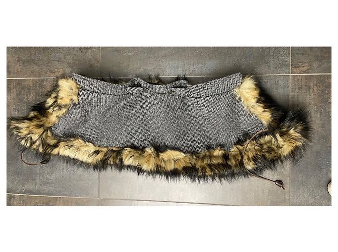 Dsquared2 Weste aus Wolle grau Fischgrätmuster - Ansicht 9