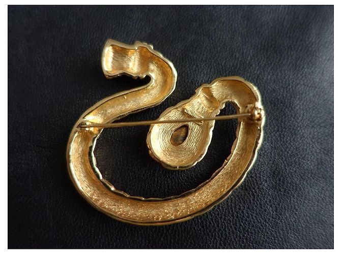 Spilla Christian Dior Placcata Oro D'oro - vista 6