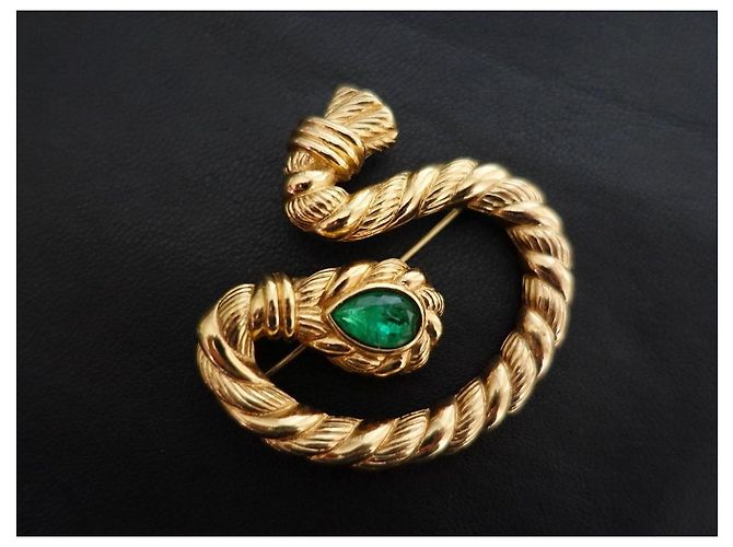 Spilla Christian Dior Placcata Oro D'oro - vista 7