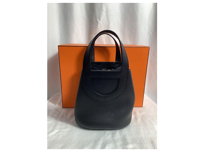 Borsa Hermès In-the-Loop 18 in pelle di vitello nera Nero - vista 17