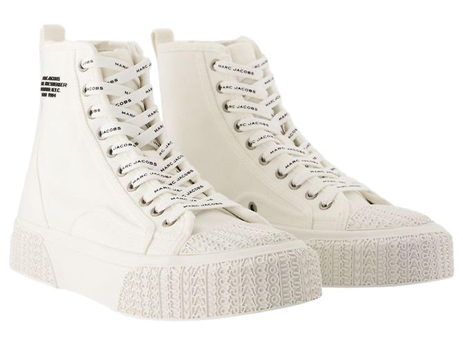 The High Top Sneakers - Marc Jacobs - Cotton - White - view 2