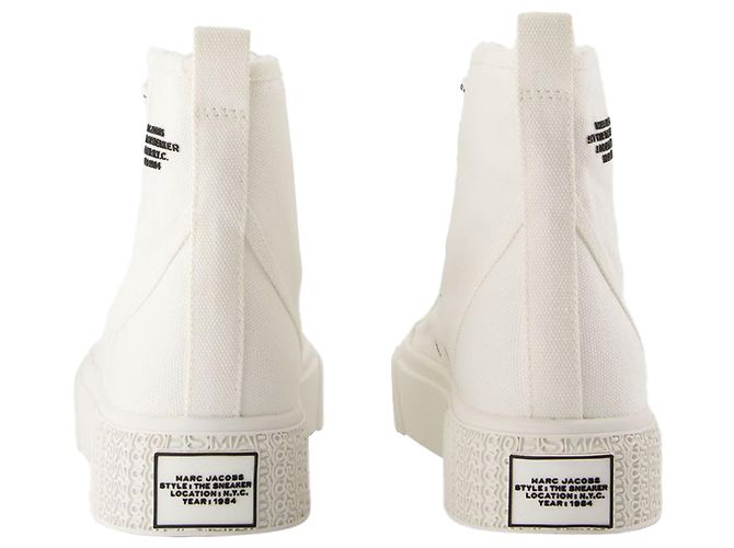 The High Top Sneakers - Marc Jacobs - Cotton - White - view 3