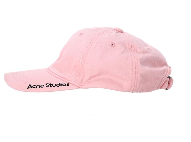 Baseballcap aus rosa Baumwolle mit Twill-Logo von Acne Studios Pink - Ansicht 10