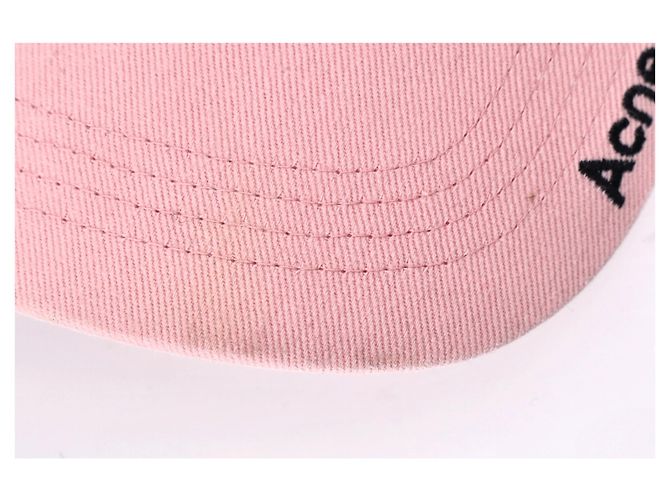 Baseballcap aus rosa Baumwolle mit Twill-Logo von Acne Studios Pink - Ansicht 12