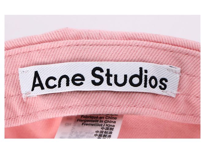 Baseballcap aus rosa Baumwolle mit Twill-Logo von Acne Studios Pink - Ansicht 13