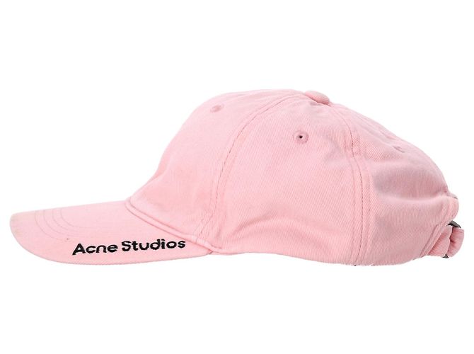 Baseballcap aus rosa Baumwolle mit Twill-Logo von Acne Studios Pink - Ansicht 3