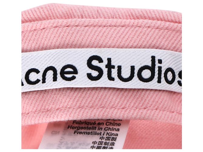 Baseballcap aus rosa Baumwolle mit Twill-Logo von Acne Studios Pink - Ansicht 6