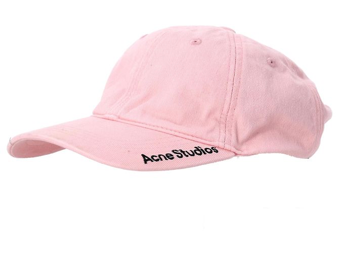 Baseballcap aus rosa Baumwolle mit Twill-Logo von Acne Studios Pink - Ansicht 9
