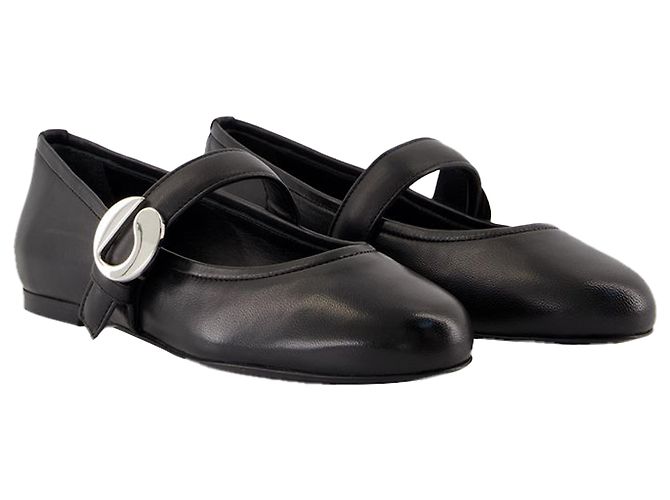 Belt ballerinas - Coperni - Leather - Black - view 2
