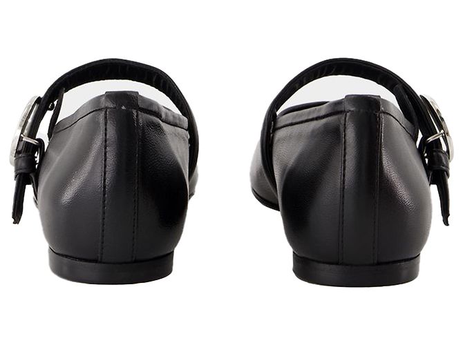Belt ballerinas - Coperni - Leather - Black - view 3
