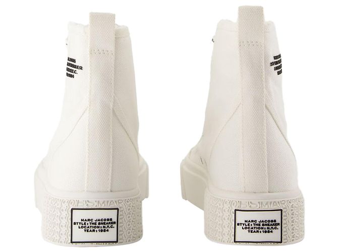 The High Top Sneakers - Marc Jacobs - Cotton - White - view 3