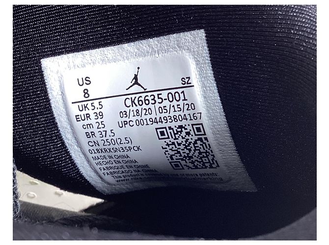 Baskets Nike Air Jordan 6 Retro Tech Chrome en daim gris Noir - vue 14
