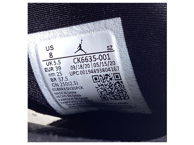 Baskets Nike Air Jordan 6 Retro Tech Chrome en daim gris Noir - vue 7
