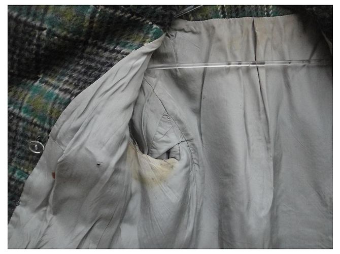 Autre Marque C & A Mantel in Grün aus Wolle und Mohair - Ansicht 6