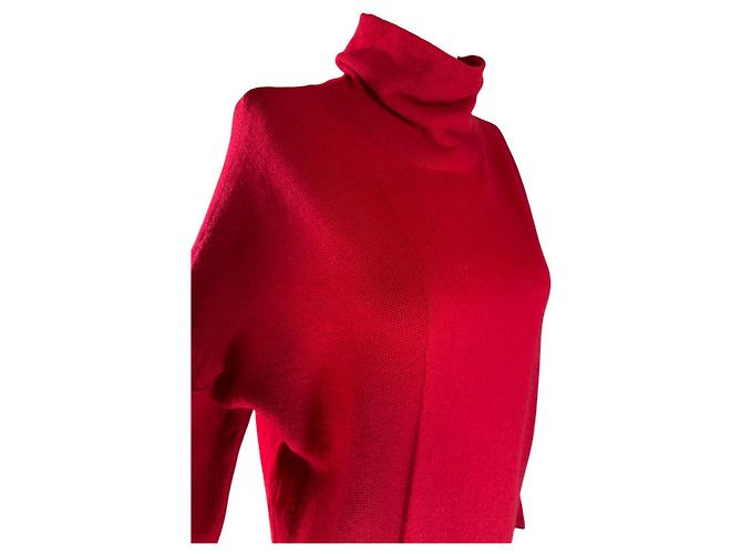 Autre Marque Moncolsk Kaschmir Kleid Rot - Ansicht 3