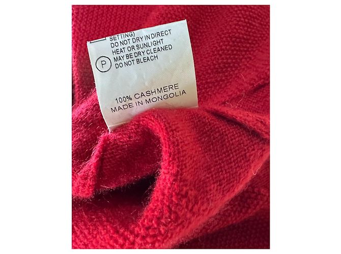 Autre Marque Moncolsk Kaschmir Kleid Rot - Ansicht 7
