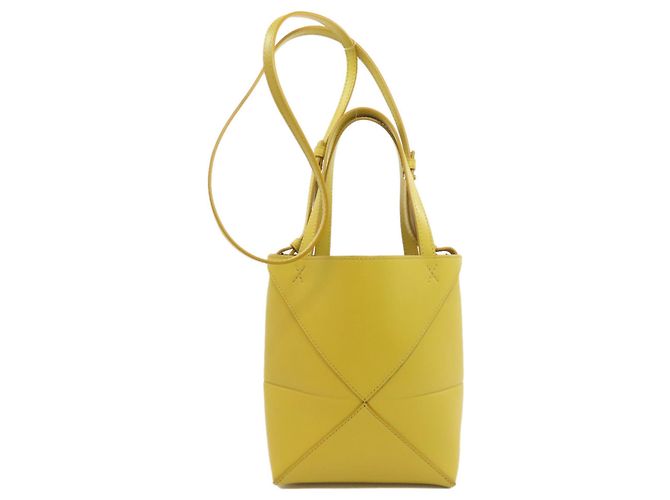 Bolso Loewe Puzzle Fold Amarillo - vista 2