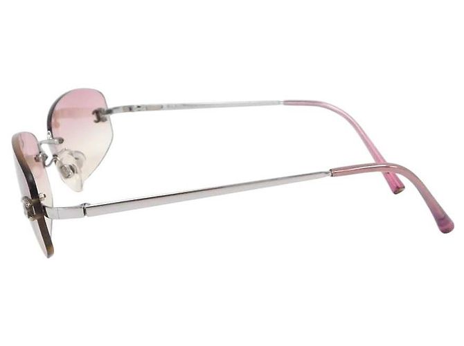 Gafas de sol sin montura Chanel CC logo con tinte rosa 4002 - vista 5