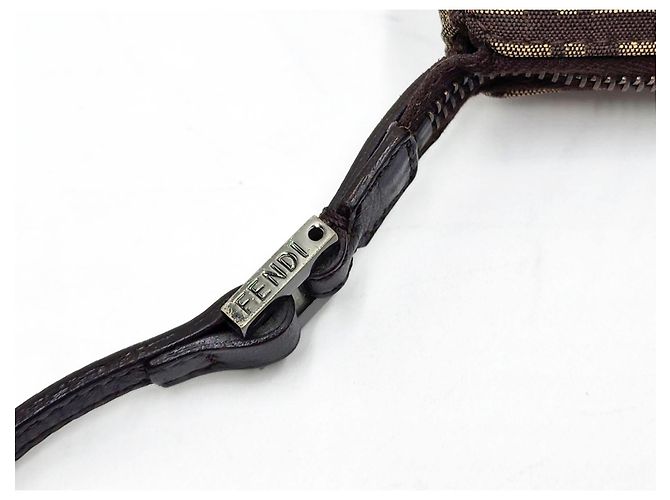 Borsa a Spalla Fendi Baguette Zucca Zucchino Marrone - vista 10