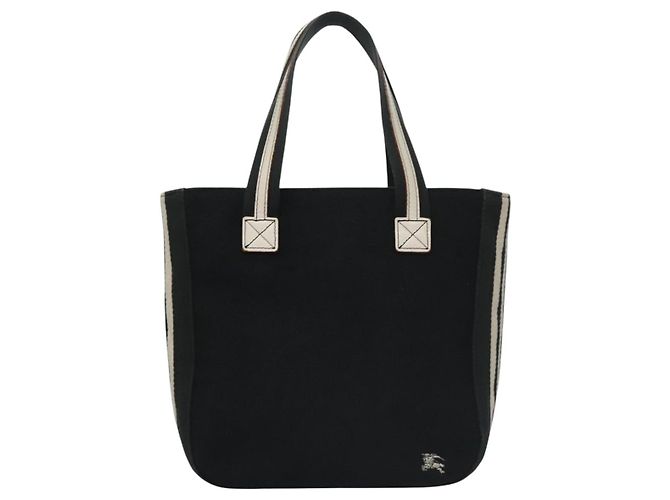 BURBERRY Tote Bag aus schwarzem Canvas Auth ti2661 - Ansicht 13