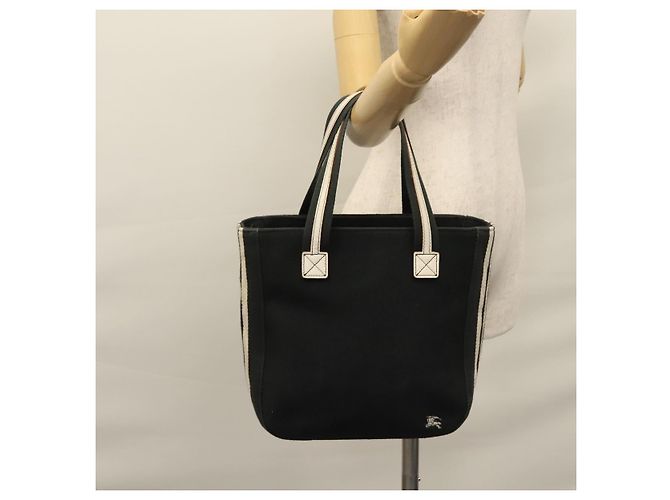 BURBERRY Tote Bag aus schwarzem Canvas Auth ti2661 - Ansicht 23