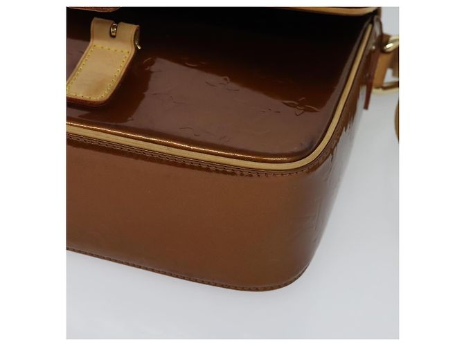 LOUIS VUITTON Borsa a Spalla Monogram Vernis Christie GM Bronzo M91107 Auth 108191 - vista 15