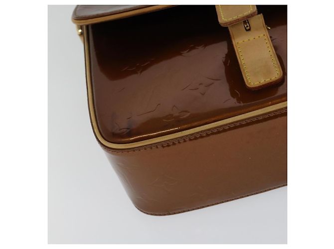 LOUIS VUITTON Borsa a Spalla Monogram Vernis Christie GM Bronzo M91107 Auth 108191 - vista 16
