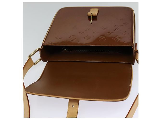 LOUIS VUITTON Borsa a Spalla Monogram Vernis Christie GM Bronzo M91107 Auth 108191 - vista 19