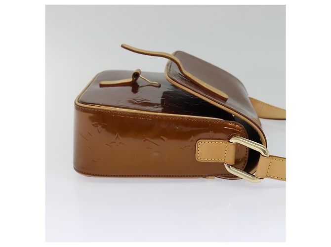 LOUIS VUITTON Borsa a Spalla Monogram Vernis Christie GM Bronzo M91107 Auth 108191 - vista 3