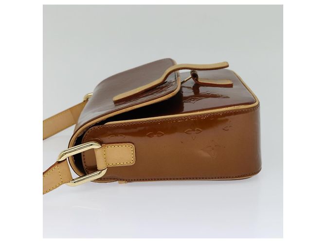 LOUIS VUITTON Borsa a Spalla Monogram Vernis Christie GM Bronzo M91107 Auth 108191 - vista 4