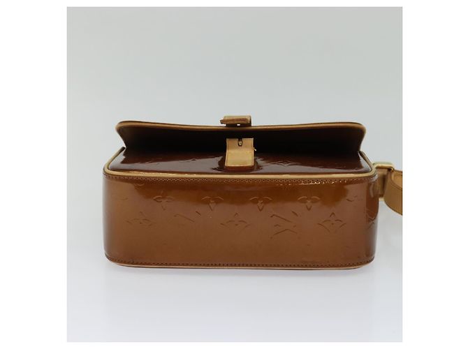 LOUIS VUITTON Borsa a Spalla Monogram Vernis Christie GM Bronzo M91107 Auth 108191 - vista 5