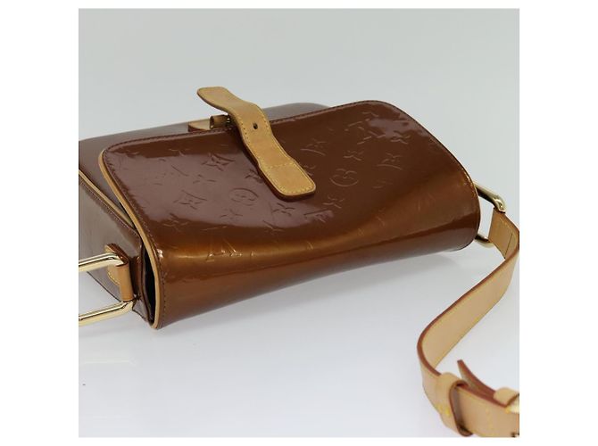 LOUIS VUITTON Borsa a Spalla Monogram Vernis Christie GM Bronzo M91107 Auth 108191 - vista 6