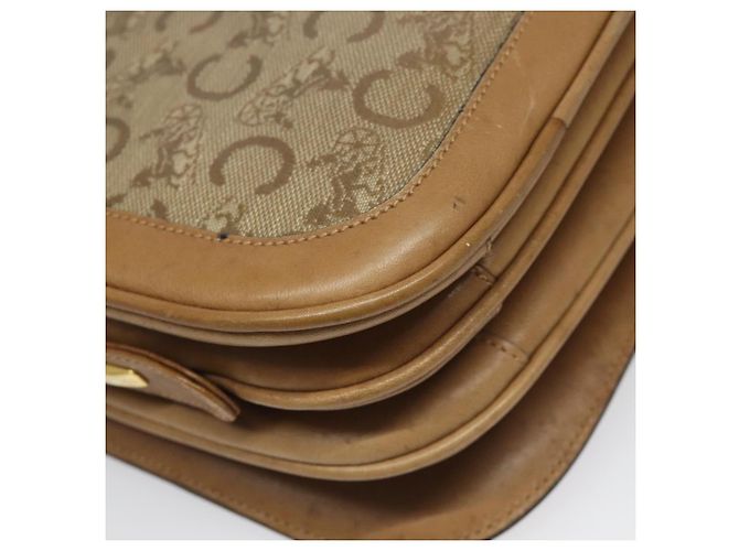 Céline Borsa a spalla CELINE C Sulky in PVC beige Auth 104458 - vista 16