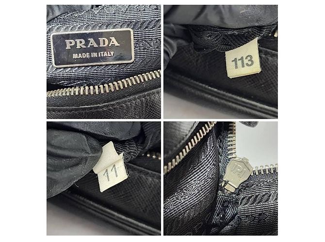 Borsa a Spalla Prada Saffiano Lux Bauletto Nera Nero - vista 6