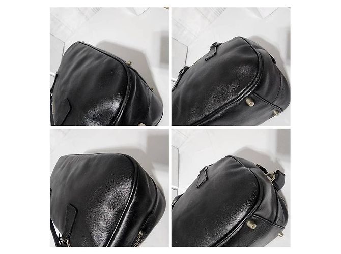 Borsa a Spalla Prada Saffiano Lux Bauletto Nera Nero - vista 8