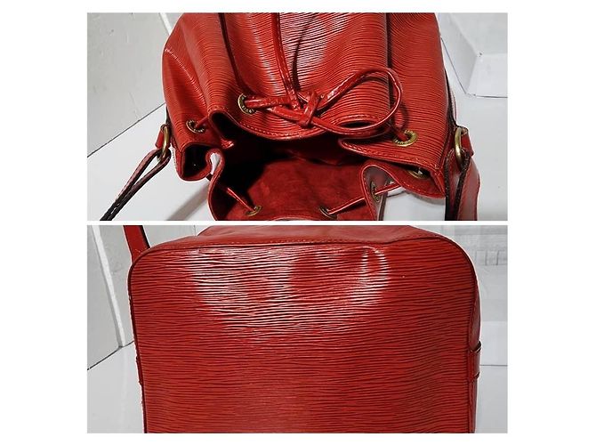 LOUIS VUITTON Epi Petit Noe Castillan Borsa a Spalla Rossa Rosso - vista 12