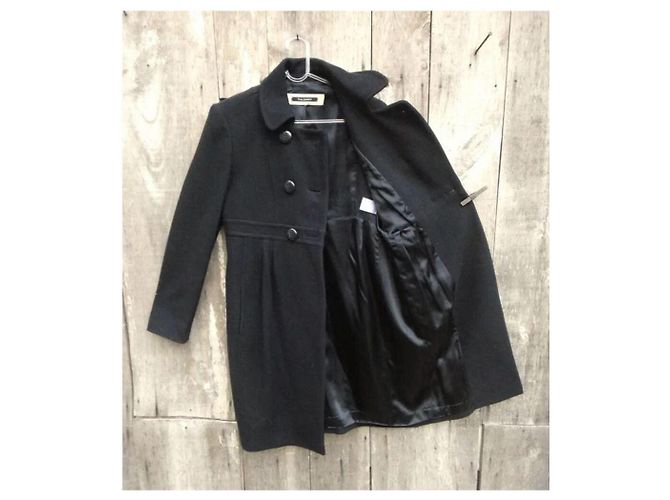 Abrigo Tara Jarmon de lana negro Talla 38 - vista 6