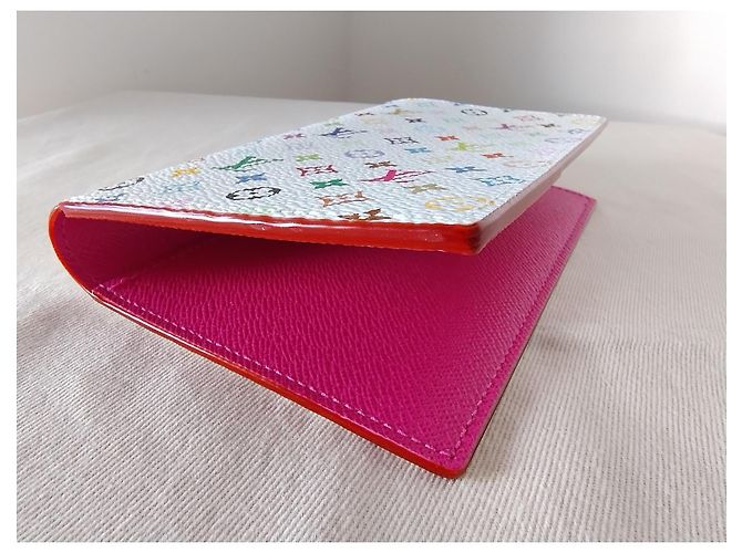 CUBIERTA DE PASAPORTE LOUIS VUITTON X MURAKAMI Blanco Multicolor - vista 7