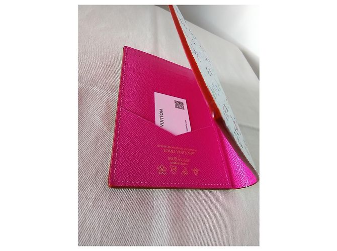 CUBIERTA DE PASAPORTE LOUIS VUITTON X MURAKAMI Blanco Multicolor - vista 9