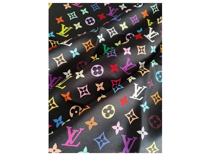 Louis Vuitton x Takashi Murakami Monogramm Multicolor Quadrat 90 Schwarz Mehrfarben - Ansicht 6