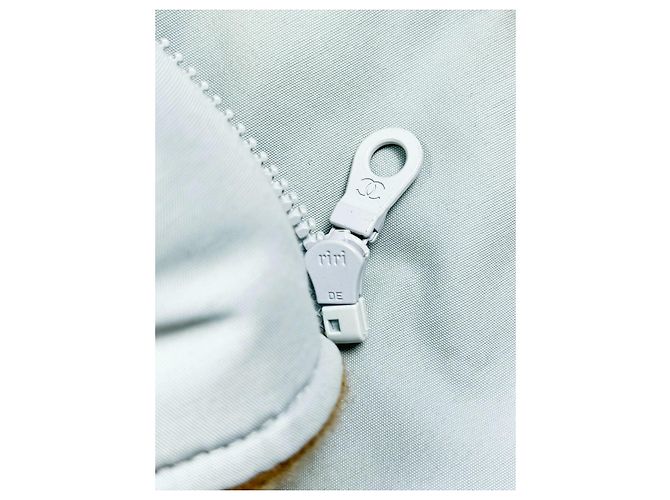 Chaqueta de esquí de piel sintética acolchada Chanel FW 2001 Turquesa - vista 13