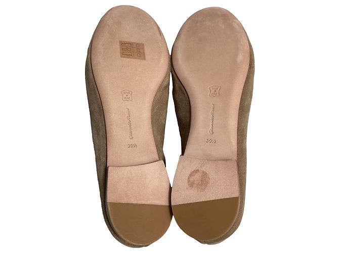 Mocassini Maxime Logo Gianvito Rossi in suede marrone Rosso - vista 6