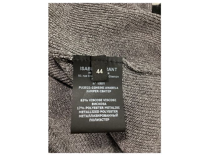 Isabel Marant Rollkragenpullover aus metallischem silbernem Viskose - vue 11