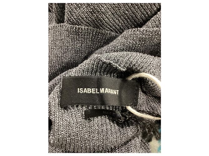 Isabel Marant Rollkragenpullover aus metallischem silbernem Viskose - vue 12