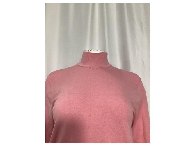 Autre Marque O suéter de gola alta Frankie Shop em algodão rosa Marrom - vista 10