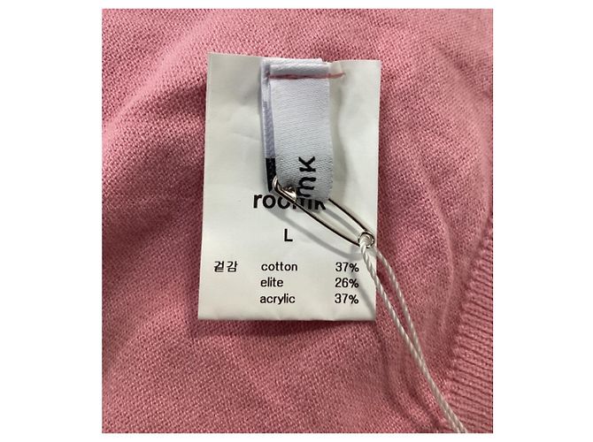Autre Marque O suéter de gola alta Frankie Shop em algodão rosa Marrom - vista 11